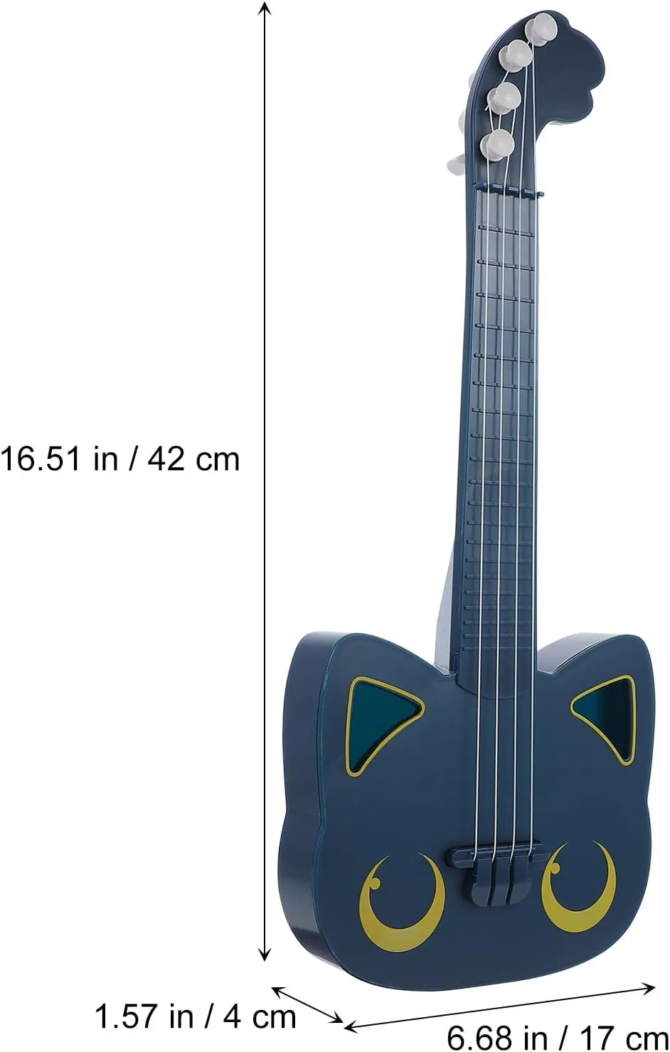 1 Pc Small Plastic Educational Ukulele for Kids - Mini Musical Instrument with Packing Box, Perfect for Toddlers and Beginners