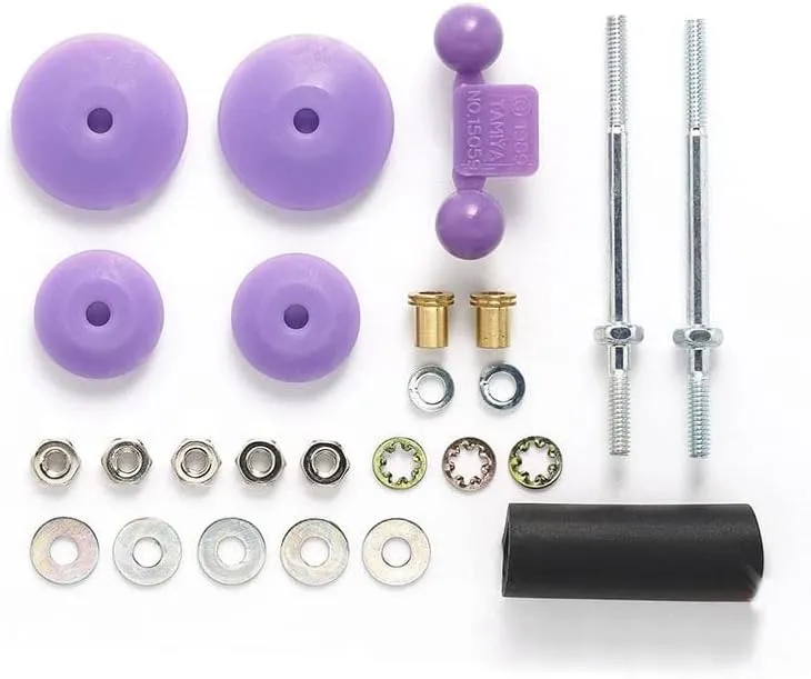 1 Set Large Dia. Stabilizer Head Set 11mm/15mm Purple 95518 Spare Parts for TMIYA Mini 4WD Racing Car Model