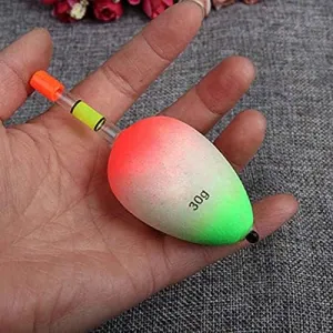 10 Pcs/Set Float Bobber Fishing Luminous 10g 20g 30g 40g 50g Belly Fishing Tube Buoy Foam Floats Can Be Insert Glow Sticks