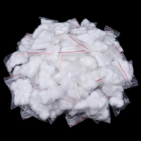 1000 Count (100 Pack of 10) Kheoxusa Individually Wrapped Cotton,Cotton Balls Individually Wrapped,Individually Wrapped Small Cotton Ball for Make Up, Nail Polish Removal, Pet Care for Household Needs