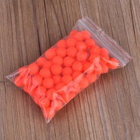 100Pcs Fishing Floats Balls, Foam Buoyancy Ball Red Pompano Rigs Fishing Rig Floats Strike Indicator Accessory,0.5inch, for Wholesale Business(6#)