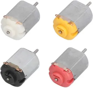 10Pcs Mini Electric Motor High Speed Low Noise Small DC Motors for Hobby DIY Toys Cars - (Voltage(V): white)