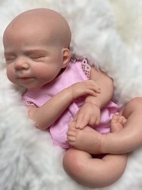 12inch Silicone Baby Dolls Full Body Girl Realistic Reborn Dolls Lifelike Hand Painted Sleeping Newborn Babies for Toddlers