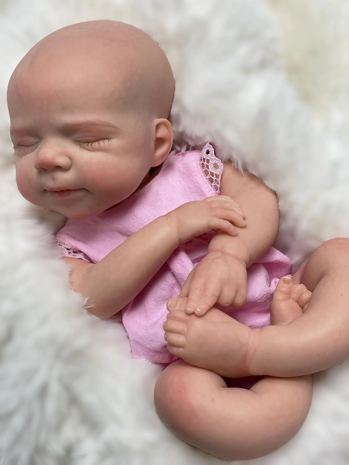 12inch Silicone Baby Dolls Full Body Girl Realistic Reborn Dolls Lifelike Hand Painted Sleeping Newborn Babies for Toddlers