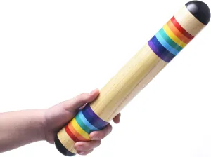 13.8 Inch Wooden Rain Maker Rain Stick Musical Instrument, Rainfall Rattle Tube Rainstick Shaker