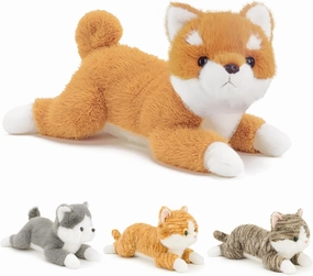 19Inch 3 Pounds Dog Weighted Stuffed Animals, Cute Realistic Puppy Stuffed Animal, Sensory Comfort Plush Throw Pillow Toy, Dog Plush Gift for Adults Kids Youth