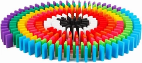 200pcs Rainbow Colored Blocks Early Educational Wooden Building Toys for Boy Girl Fun Balance Games Playset for Creative Learning and Imagination