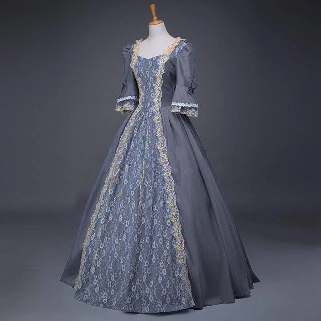 2024 Princess Dress Sleeve Womens Gothic Retro Dress Vintage Half Court Women's Dress Loose Casual Dresses Women