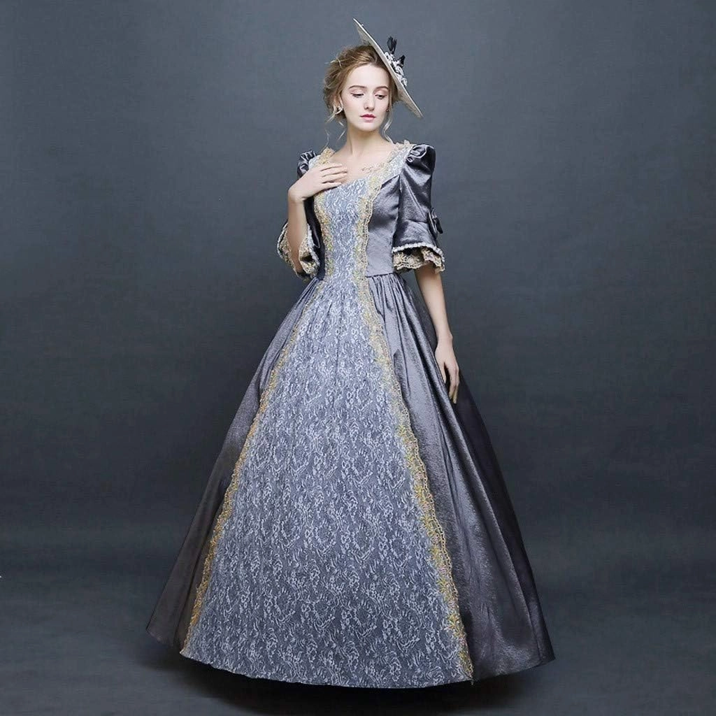 2024 Princess Dress Sleeve Womens Gothic Retro Dress Vintage Half Court Women's Dress Loose Casual Dresses Women