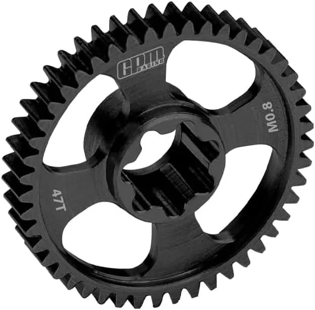 20Cr Carbon Steel Spur Gear 0.8 Module 47 Tooth for Traxxas 1/16 Mini Maxx 4WD RTR Brushless Monster Truck 107154-1 Upgrades