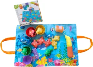 22 Pieces Toddler Fishing Play Set, sea Creature Shape, Safe and Durable Montessori Toys, Suitable for Babies 6 Months and Above, Perfect Early Education Puzzle Gift