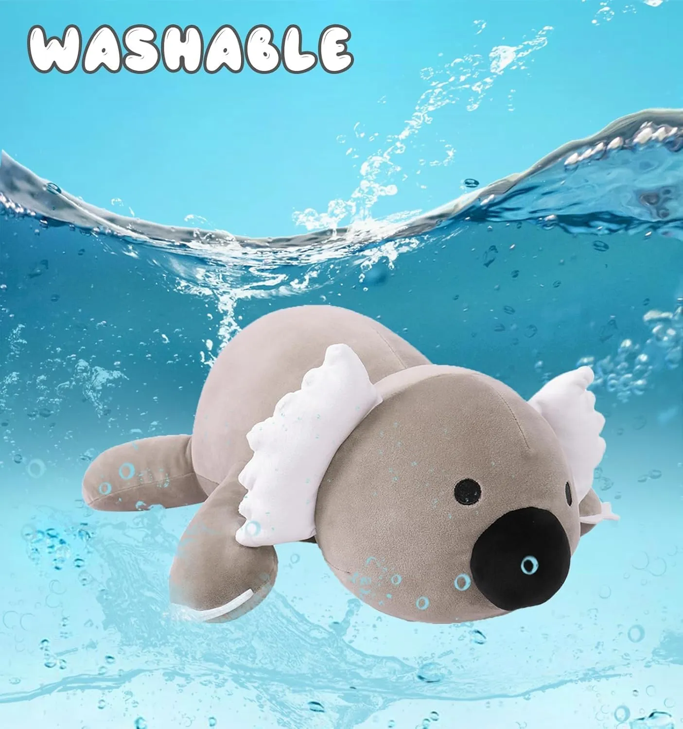 24" Weighted Stuffed Animals, 4.2lb Cute Weighted Koala Plush Toy Throw Pillows Giant Cuddle Plushies Dolls (Koala)