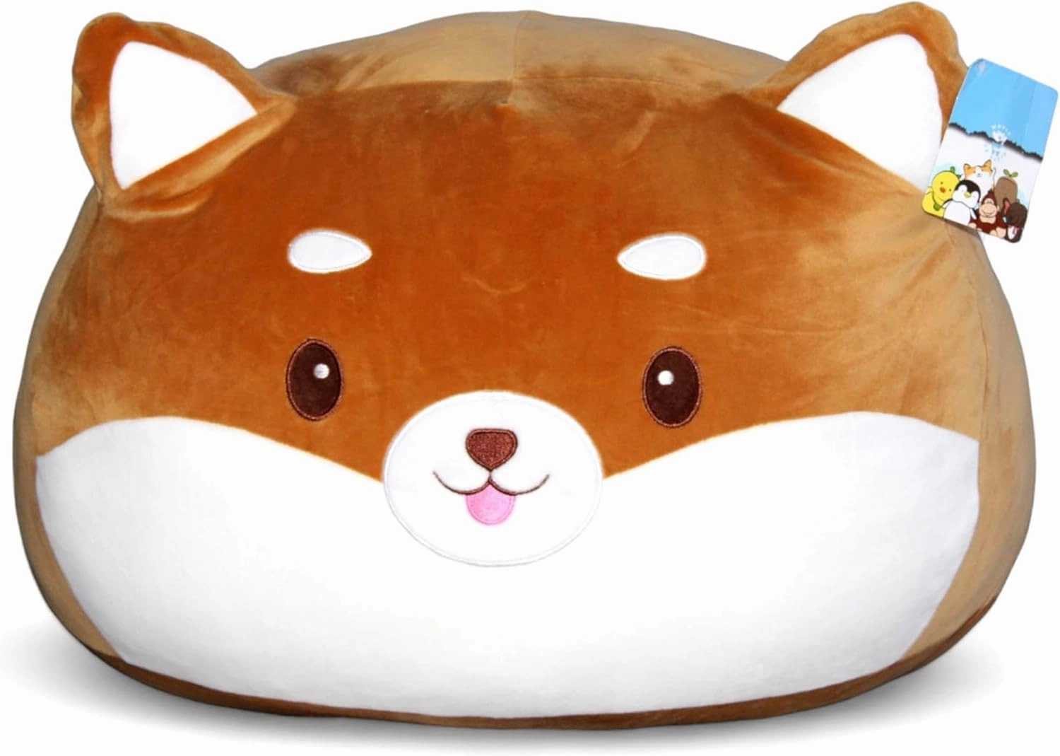 29-Inch Shiba Inu Plush – Giant Stuffed Animal, Squishy & Cuddly Plushie – Adorable Gift for Family & Friends