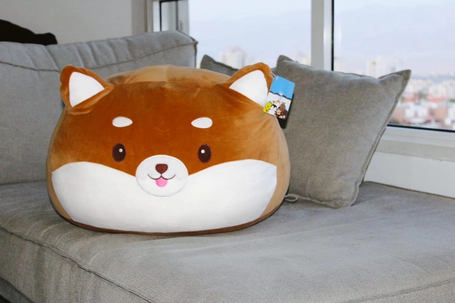 29-Inch Shiba Inu Plush – Giant Stuffed Animal, Squishy & Cuddly Plushie – Adorable Gift for Family & Friends