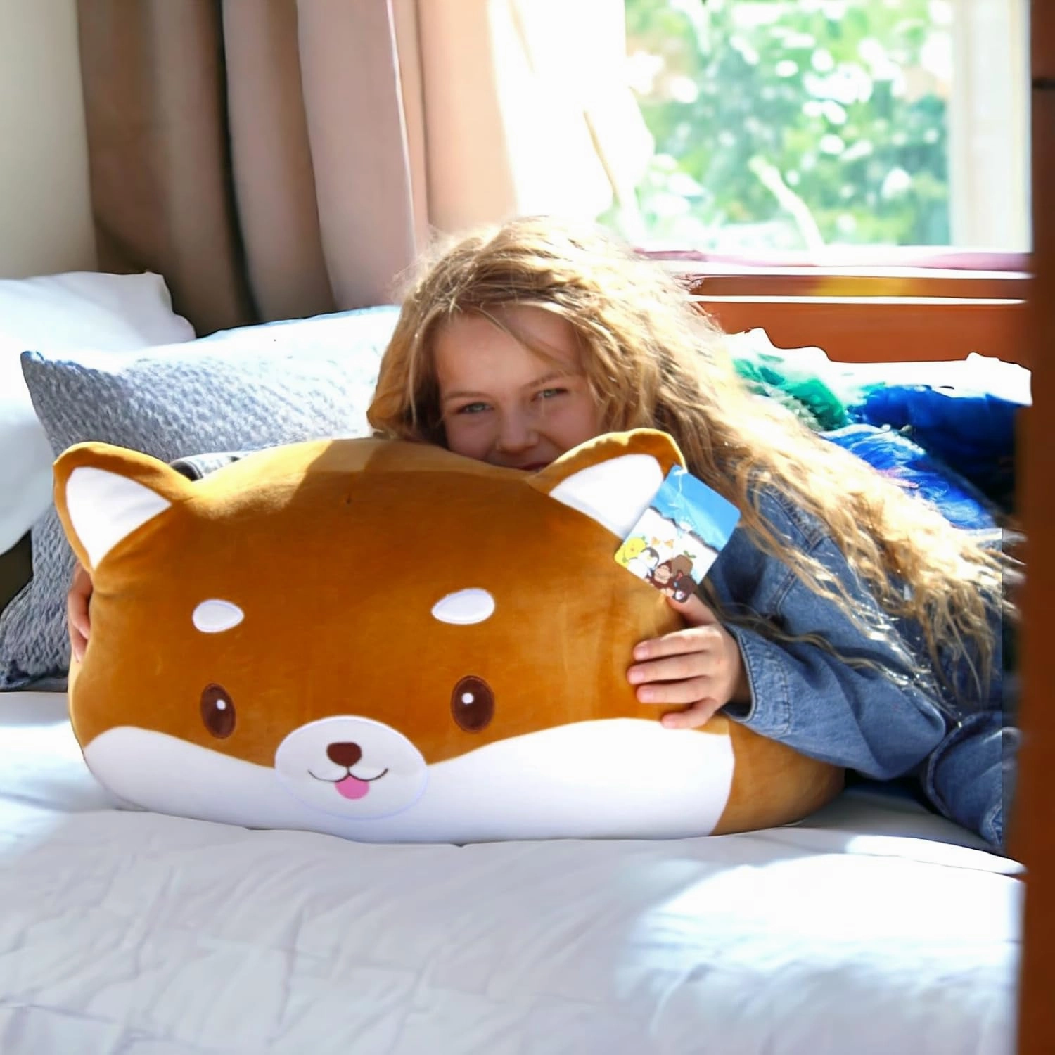 29-Inch Shiba Inu Plush – Giant Stuffed Animal, Squishy & Cuddly Plushie – Adorable Gift for Family & Friends