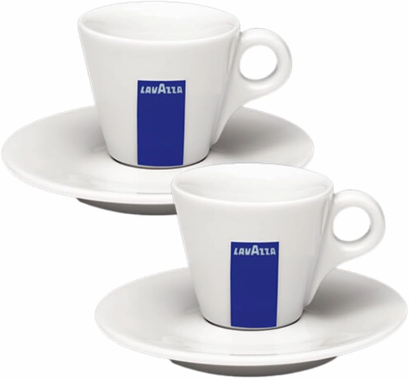 2oz Espresso Coffee Cups, Lavazza Classic Collection Set of 2 (Espresso)