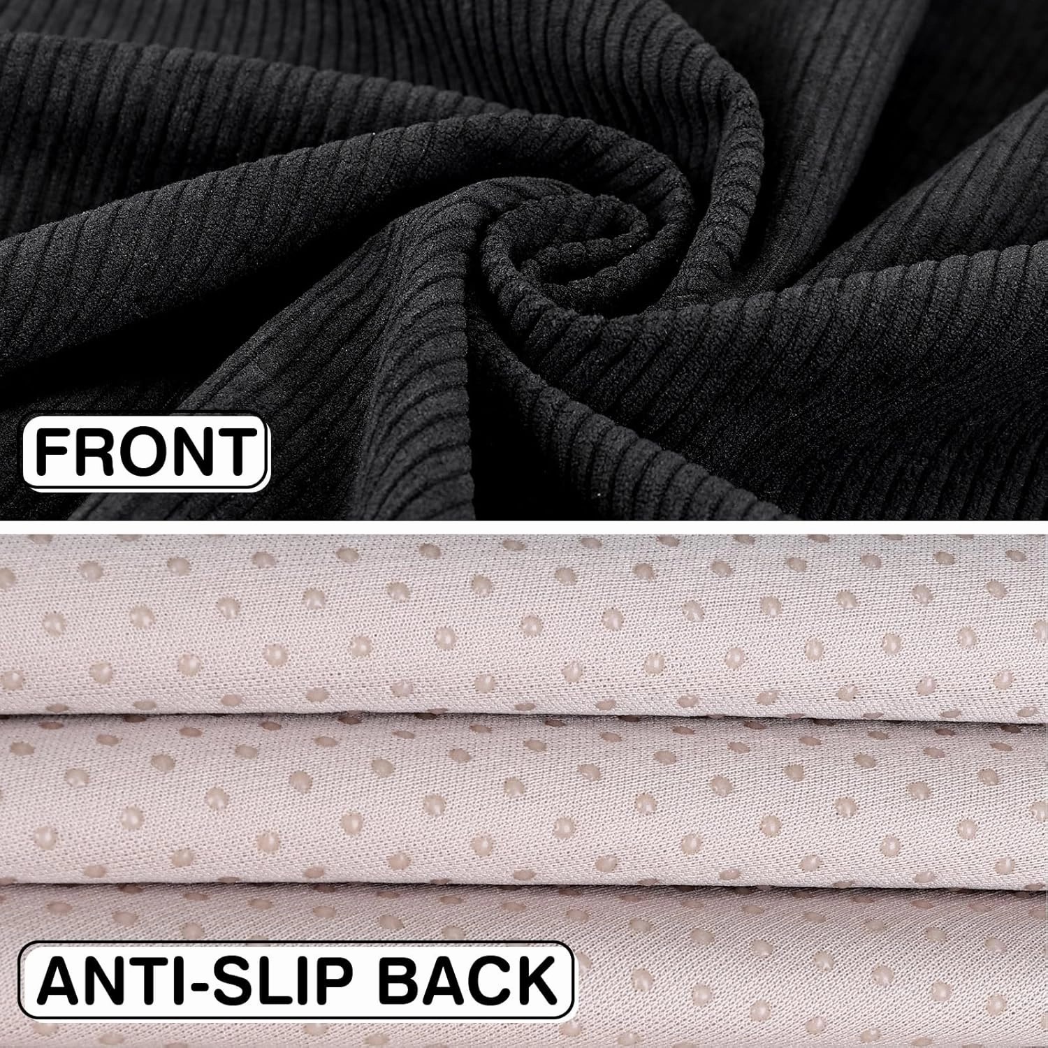 2pcs Universal Waterproof Car Seat Covers Black - Automotive Seat Cushion for Sedan SUV Truck Front OR Rear Seats - Anti Slip Car Seat Protector Suit for After Yoga Gym Hiking Running Sport