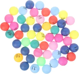 3 Pack of Pong Bingo Balls Raffle Drawing Balls Plastic Resistance for Game Nights Celebrations