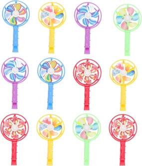 30pcs Colorful Windmill Whistles Fun Whistle Playthings for Boy Girl Parties Outdoor Games Musical Play Safe Plastic Toy for Boys and Girls Party Favors