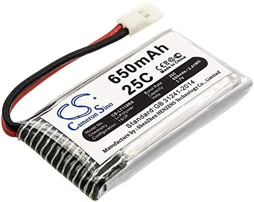 3.7V High-Performance Replacement Battery for Hubsan H107D JXD385 X4 H107L H107D Mini H107 H107L H107C with H107C-A24/650mAh