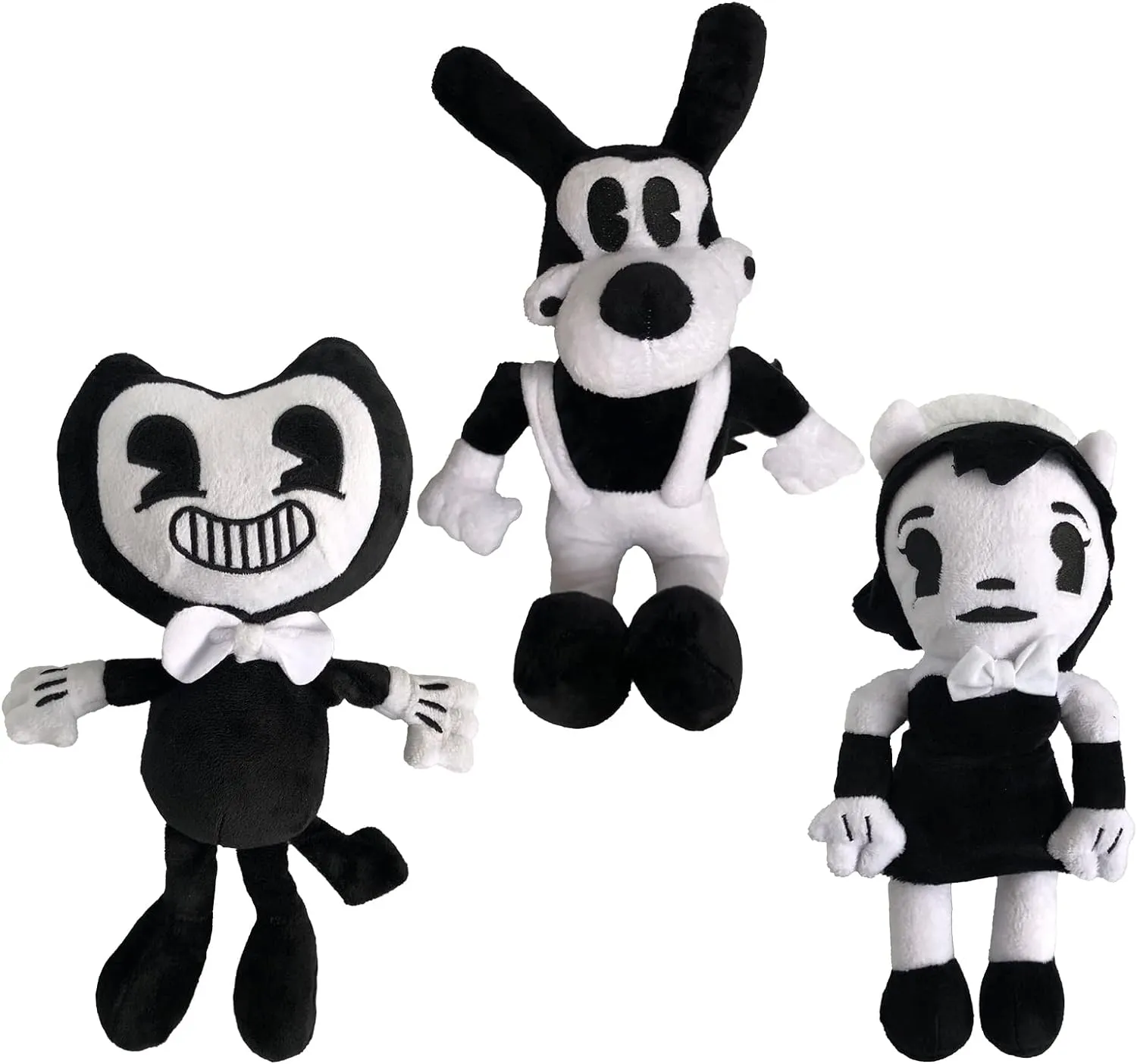 3PCS Anime Plush Toys Bendy Doll Cute Game Horror Plush Soft Stuffed Animals Plush Toys for Kids and Game Fans