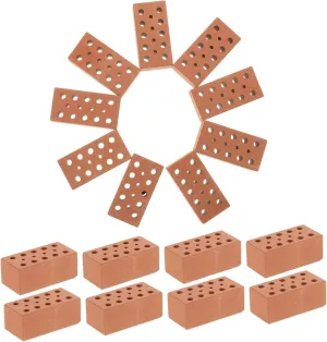 40Pcs DIY Miniature Bricks for Crafts Realistic Table Landscaping Accessories Suitable for Building Models and Mini House Projects for Family Creativity