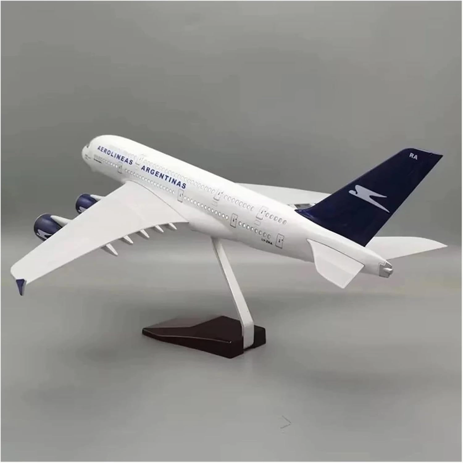 47cm for Argentinas A380 Model Aircraft Collection Displays Models Desktop Display Aircraft Models Hobby Display Model Miniatures Toy's Set(with Light)