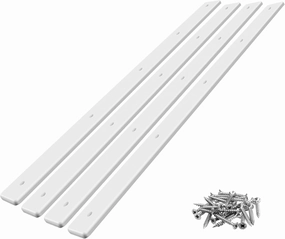 4 Kit Trailer Bunk Glides, 48 x 3 Heavy Duty Boat Trailer Bunk Slides Pads Smoother Boat Glides Guides Board with Screws for Launching and Loading Easier