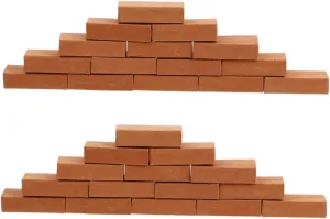 50pcs Miniature Bricks Figurine Building Blocks for Boys and Girls Room Decor Creative Table Supplies Smooth and Safe Design for Fun Architecture Projects