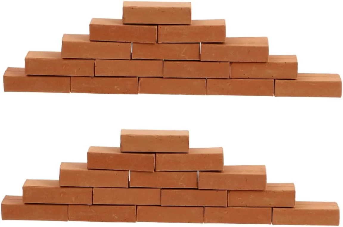 50pcs Miniature Bricks Figurine Building Blocks for Boys and Girls Room Decor Creative Table Supplies Smooth and Safe Design for Fun Architecture Projects