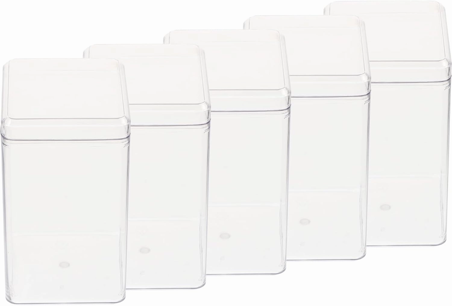 5pcs Action Figure Storage Box Display Case Plastic for Collectibles Doll Cases for Display Model Box