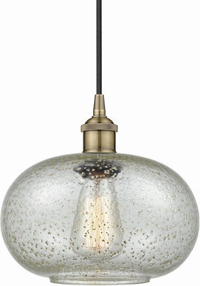 616-1P-AB-G249 Edison Gorham Mini Pendant Antique Brass