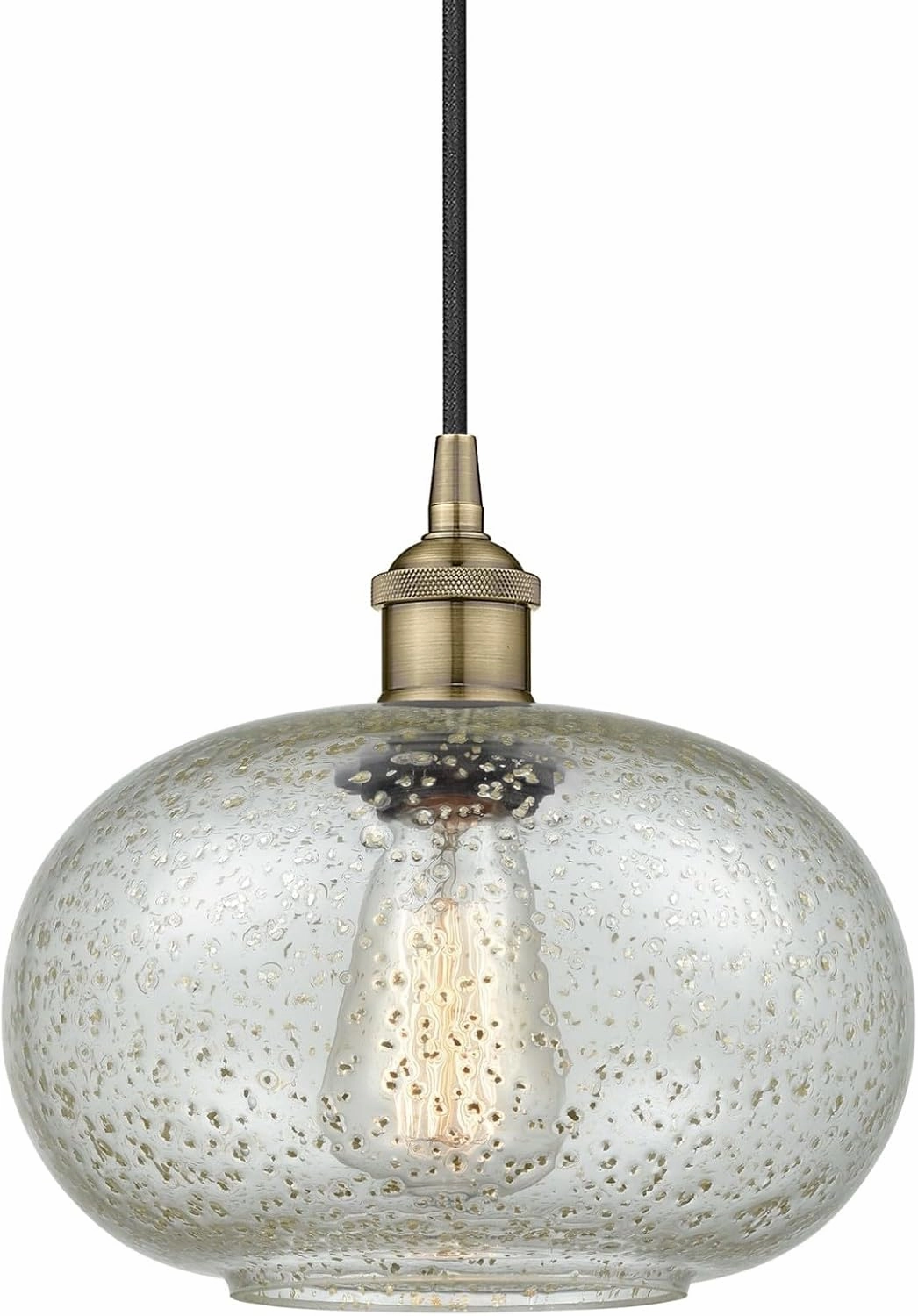 616-1P-AB-G249 Edison Gorham Mini Pendant Antique Brass