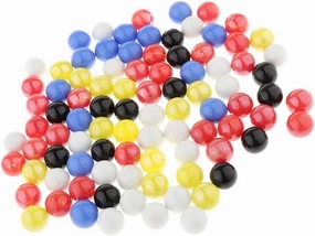 90PCS 16mm Colorful Glass Marbles Set - Educational Marble Run Game for Kids, Vase Filler, Fish Tank Decor - Develops Hand-Eye Coordination - Choking Hazard Warning