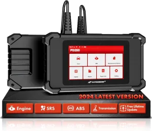 A-Premium 2024 PD200 Enhanced 4 System OBD2 Scanner Diagnostic Tool, All Function Check Engine Code Reader Scan Tool, For Engine/ABS/SRS/Transmission System, 8 Reset, Free Online Update