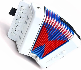 Acouto F 7-Key Ion Toy for Kids - Musical Instrument with Bass for Ning and Play - Black (White)