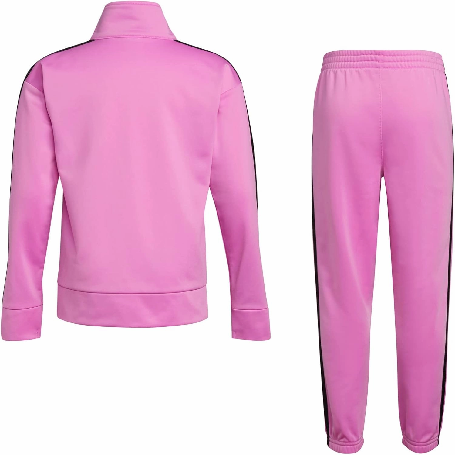 adidas Girl's Zip Front Classic Tricot Jacket and Joggers Set