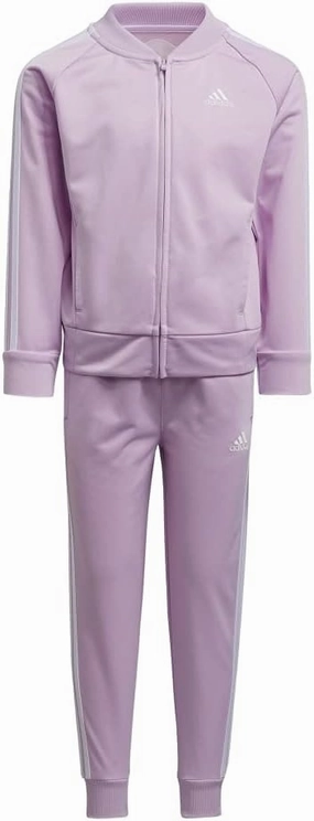 adidas Girl's Zip Front Classic Tricot Jacket and Joggers Set
