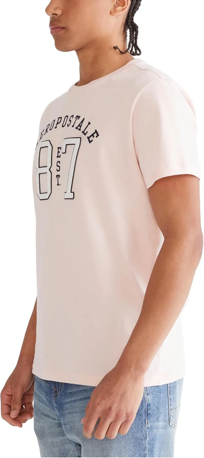 AEROPOSTALE Men's Arch Logo Short Sleeve Tee
