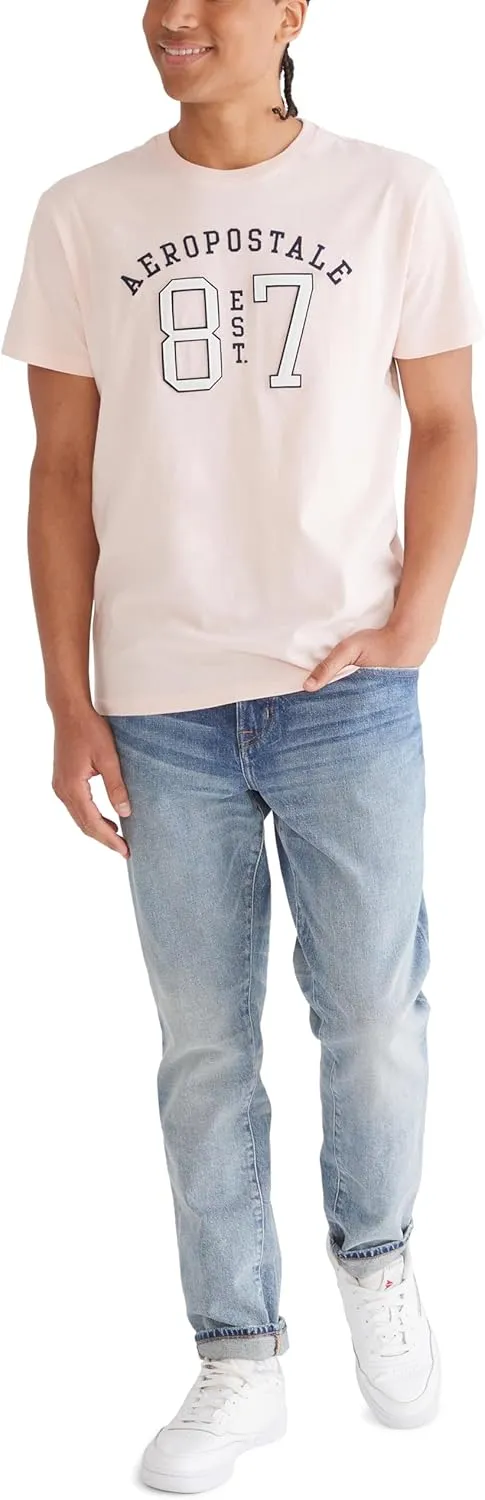 AEROPOSTALE Men's Arch Logo Short Sleeve Tee