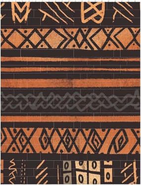 African Mud Cloth Tribal Building Block Puzzle Personalized Building Bricks for Adults Block Puzzle Building DIY Brick Block Puzzles Valentine's Day Gifts for Home Decor Brick Puzzle