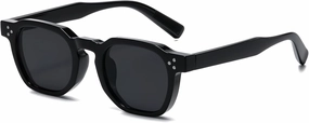 AIEYEZO Retro Sunglasses for Womens Mens Square Thick Framed Shades Trendy Vintage Sun Glasses