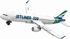 Airbus A320 Plane Building Toys Sets City Airplane Airliner Building Blocks Gifts for Kids and Adults(129pcs)