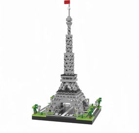 alltogetho 13inch Mini Craft Iconic French Splendour with Paris Eiffel Tower Micro Mini Building Blocks Toys: Engaging Adult Crafts