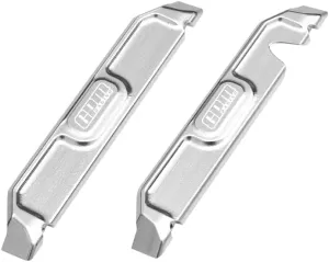Aluminum 7075 Alloy Chassis Nerf Bars for Traxxas 1:16 Mini Maxx 4WD 107154-1 / Mini XRT VXL-3S 108076-1 Monster Truck Upgrades - Silver