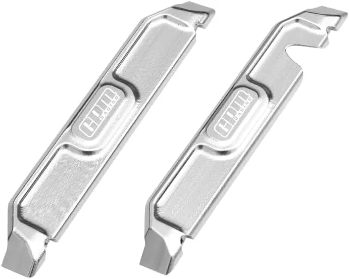 Aluminum 7075 Alloy Chassis Nerf Bars for Traxxas 1:16 Mini Maxx 4WD 107154-1 / Mini XRT VXL-3S 108076-1 Monster Truck Upgrades - Silver