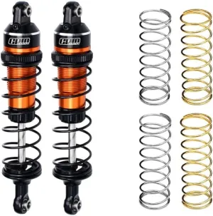 Aluminum 7075 Alloy Front Or Rear Adjustable Spring Shock 87mm for Traxxas 1:16 Mini Maxx 4WD 107154-1 / Mini XRT VXL-3S 108076-1 Monster Truck Upgrades - Orange