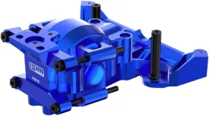 Aluminum 7075 Alloy Front Upper and Lower Bulkhead for Traxxas 1:16 Mini Maxx 4WD 107154-1 / Mini XRT VXL-3S 108076-1 Monster Truck Upgrades - Blue