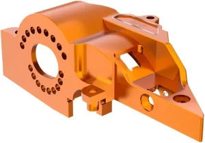 Aluminum 7075 Alloy Integrated Motor Base (Original) for Traxxas 1:16 Mini Maxx 4WD 107154-1 / Mini XRT VXL-3S 108076-1 Monster Truck Upgrades - Orange