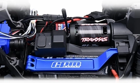 Aluminum 7075 Alloy Alloy Battery Hold-Down Post for Traxxas 1:16 Mini Maxx 4WD 107154-1 / Mini XRT VXL-3S 108076-1 Monster Truck Upgrades - Black
